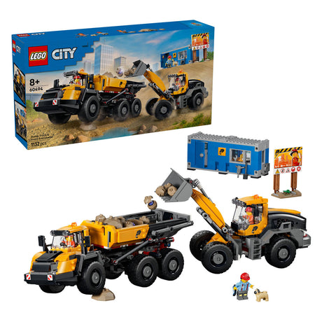 Lego city camion à benne basculante et véhicule à chargeur frontal jouets pour enfants 60494