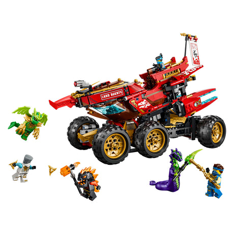 Kit de construction Lego Ninjago Land Bounty avec camions jouets pour enfants 71869