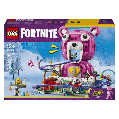 Kit de construction Lego Fortnite Rave Cave pour enfants et décoration de chambre 77082