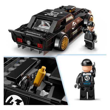 Lego Speed Champions Ken Blocks '65 Ford Mustang Hoonicorn V1 Kit de construction de voiture pour enfants 77262