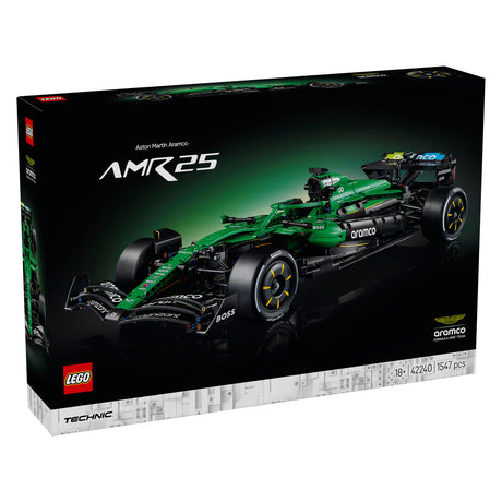 Lego technic aston martin aramco amr25 f1 kit de construction de voiture pour adultes avec modèle de voiture 42240
