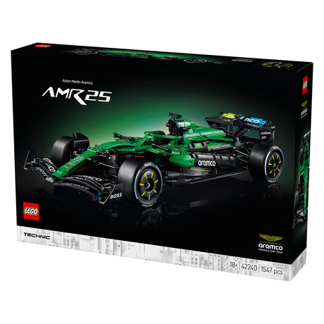 Lego technic aston martin aramco amr25 f1 kit de construction de voiture pour adultes avec modèle de voiture 42240