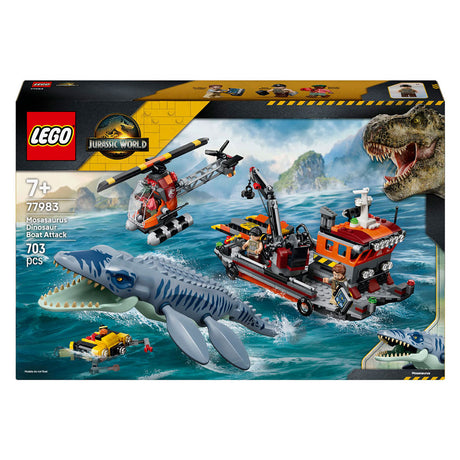 Lego jurassic world mosasaurus bootaanval