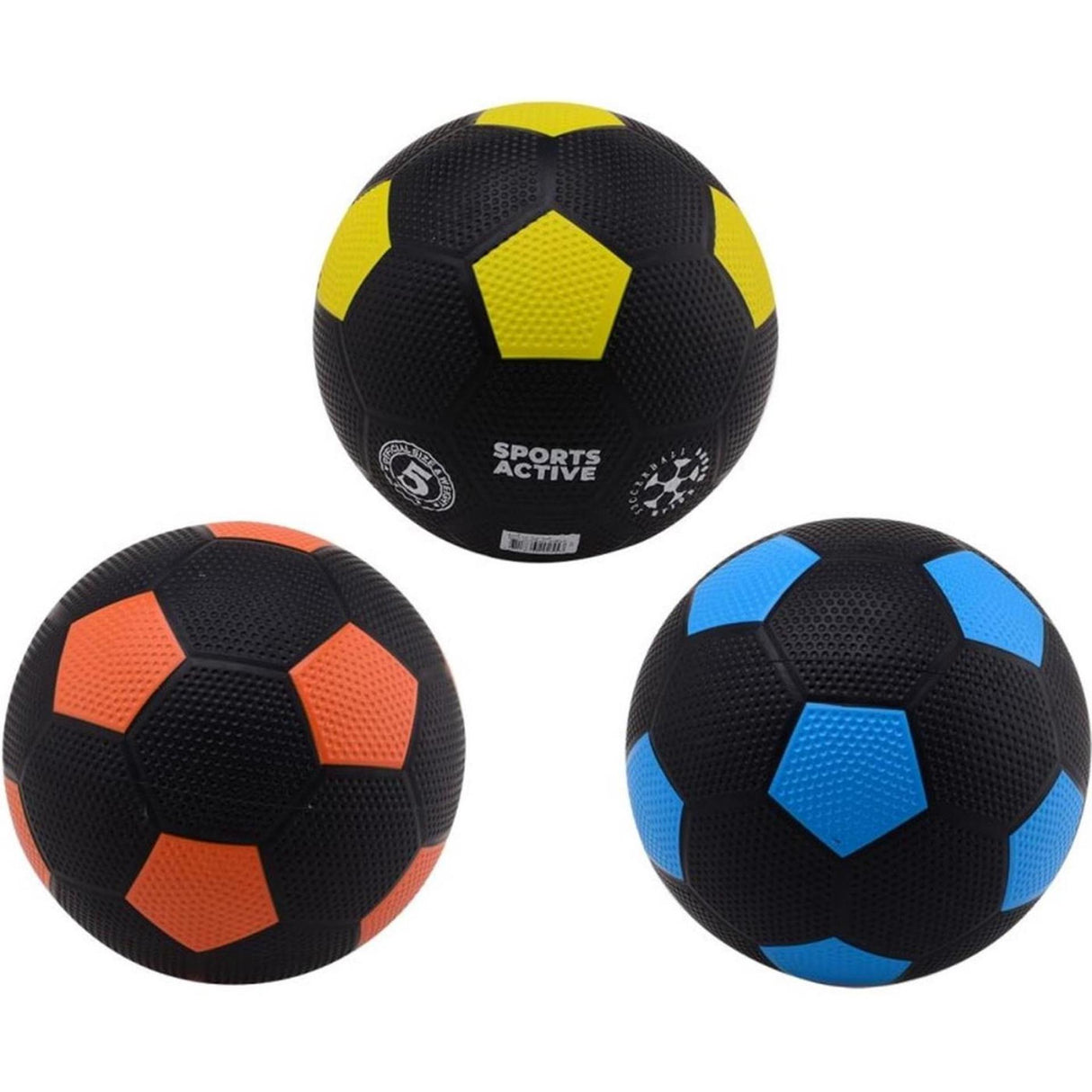 Johntoy sports ballon de football en caoutchouc actif taille 5