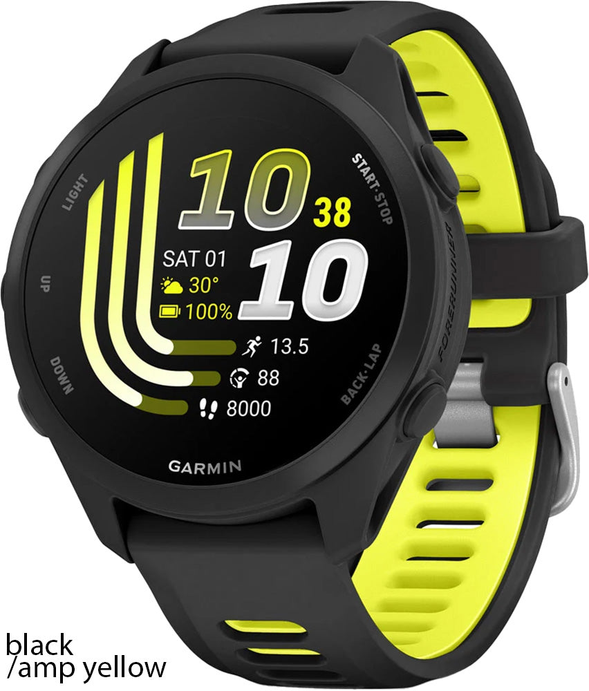 Garmin forerunner 170 - gps multisport smartwatch | black amp yellow
