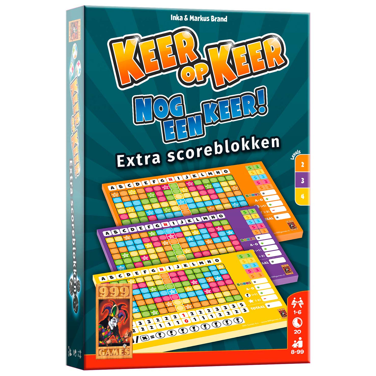 999games Scoreblokken Time and time Level 2 3 4 3 pieces