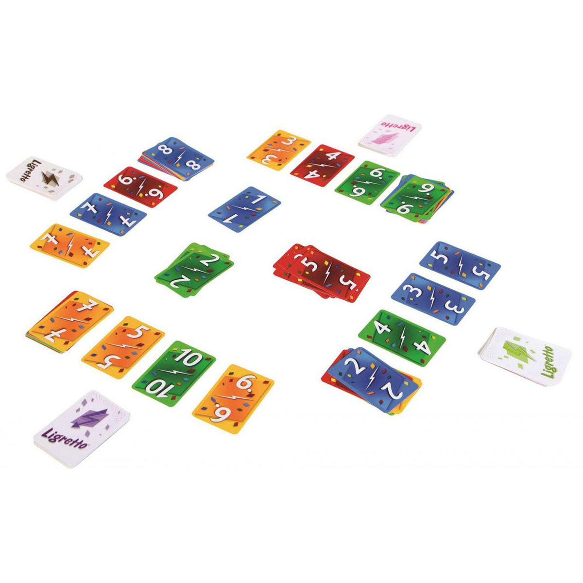 999games 999 games jeu de cartes vertes ligretto (néerlandais, 2 - 4 joueurs, 10 minutes, à partir de 8 ans)