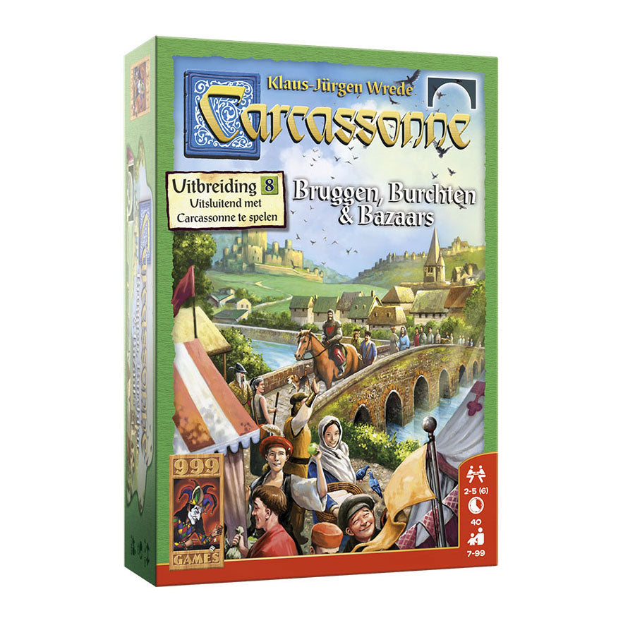 999Games Carcassonne: Brücken, Festungen und Basare Erweiterung des Brettspiels