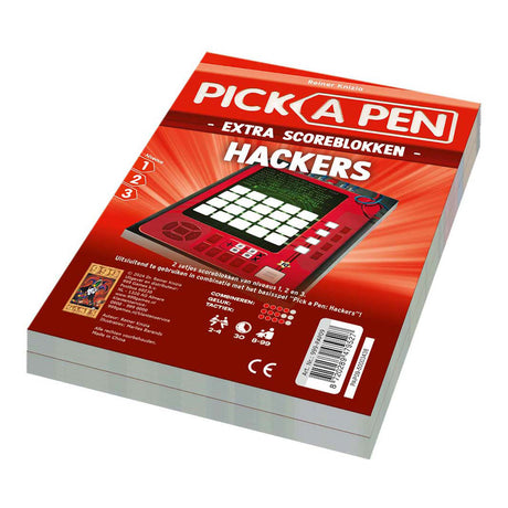 999games 999 jeux Pick a Pen Hackers Score Pads, 2 pcs.