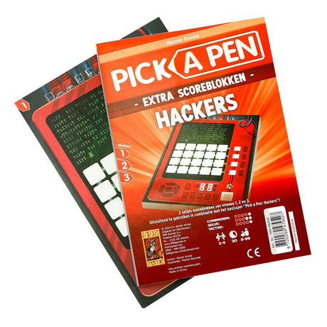999games 999 jeux Pick a Pen Hackers Score Pads, 2 pcs.