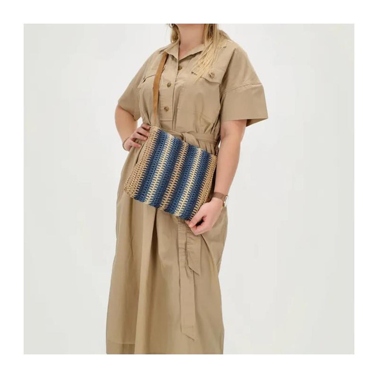 Sac bandoulière Pe-florence bleu 24x25cm