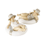 Statue de dames flottantes en maillot de bain naturel chez Boltze