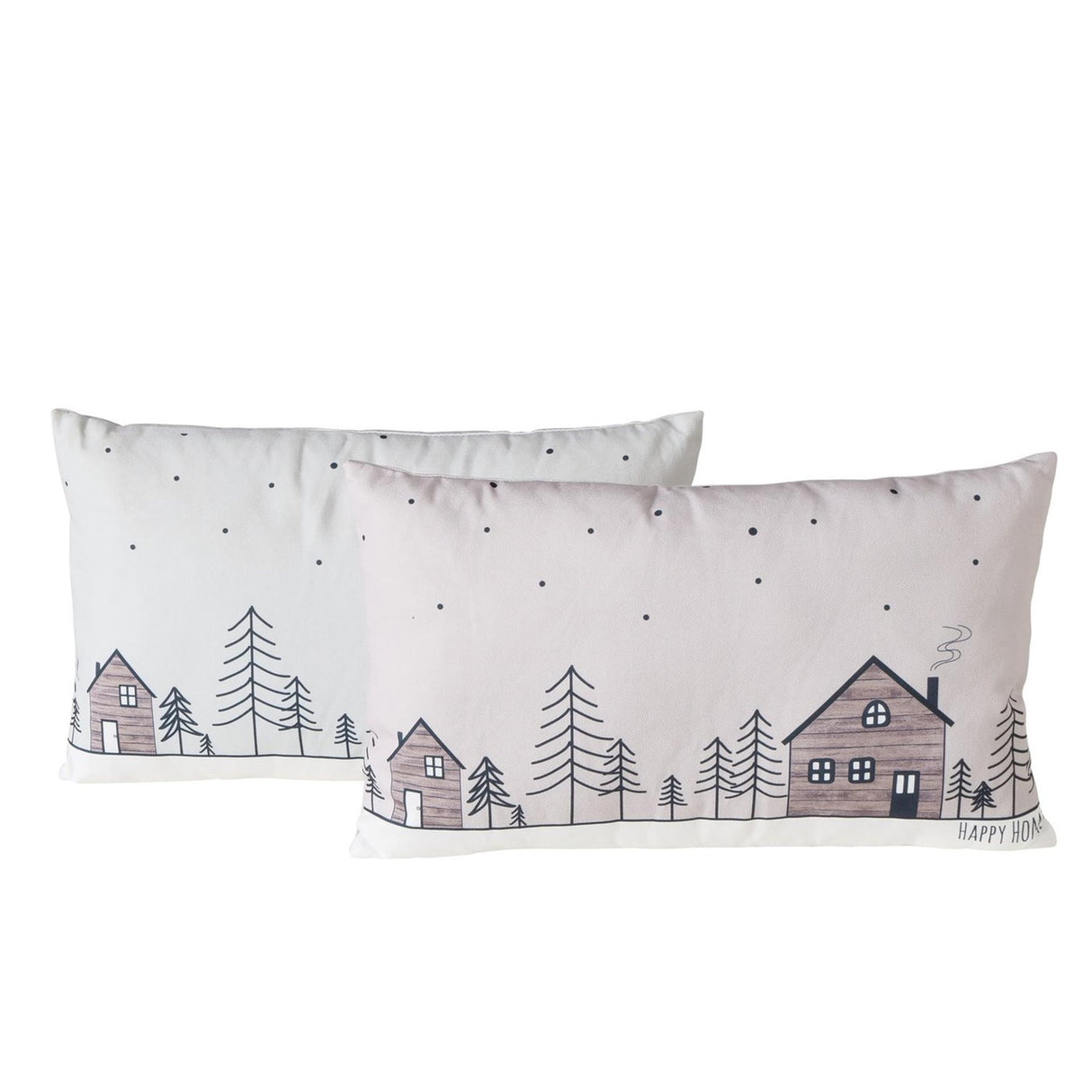 Boltze home coussin maisons en bois 30x50cm