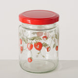 Boltze home pot de conservation fraise 240ml verre