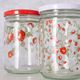 Boltze home pot de conservation fraise 500ml verre