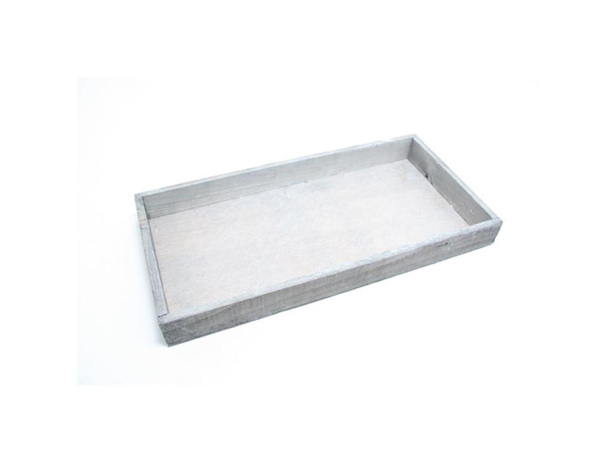 HBx plateau de vie naturel firmiana 32x20cm gris