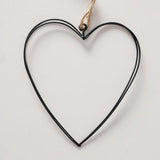 Boltze pendentif home déco coeur lot de 6 11x10x2.5cm