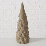 Boltze home image Sapin de Noël beige lot de 2 velours