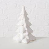 Boltze home déco Sapin de Noël pierre cristo h14,5cm blanc
