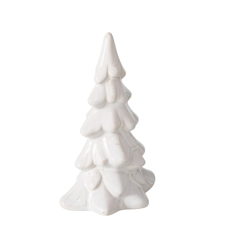Boltze home déco Sapin de Noël pierre cristo h14,5cm blanc