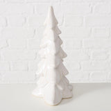 Boltze home déco Sapin de Noël pierre cristo h20cm blanc