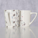 Tasse en céramique Boltze home avec pommes de pin 300 ml