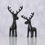 Boltze home figurine élan noir 2 pièces