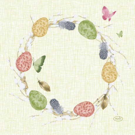 Serviettes Duni joyeux printemps 20 pièces 33 x 33 cm | 12 pièces