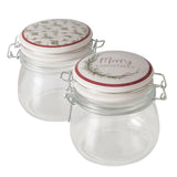 Pot de conservation Boltze home en verre avec motif de Noël 450 ml