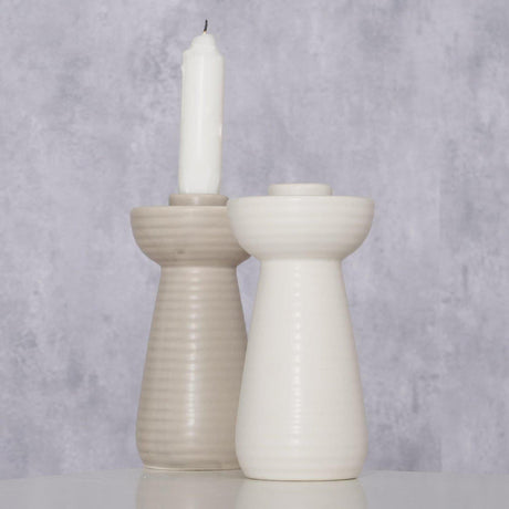 Boltze home bougeoir galina ø7xh14cm 2 assortis