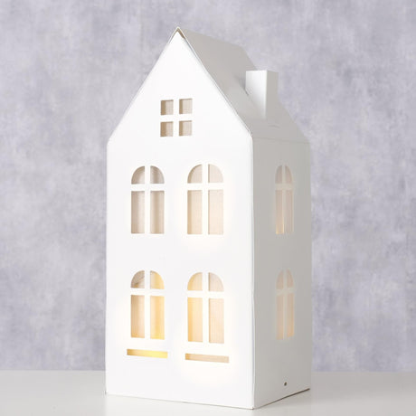 Boltze home déco maison domizil métal avec LED h22,3cm (hors pile 3x AAA)