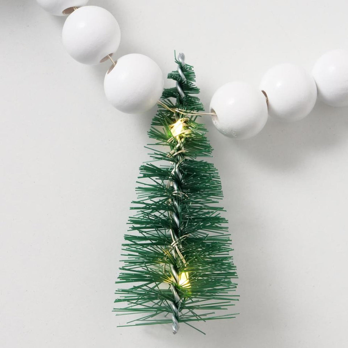 Boltze home guirlande lumineuse sapins de Noël tarvo sur batterie avec minuterie l130cm