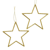 Boltze home Pendentif de Noël étoile 2 parties or 12cm