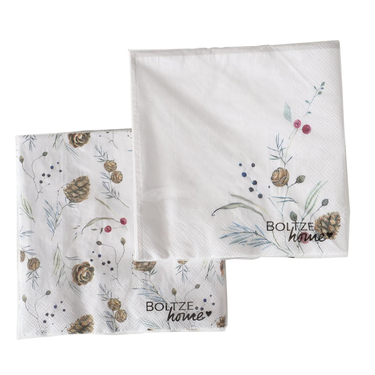 Boltze home serviettes pommes de pin 20 pcs.