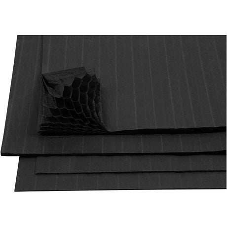 Papier harmonica Creativ company, feuille 28x17,8 cm, noir, 8 feuilles 1 boîte