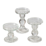 Boltze home bougeoir en verre 3 pièces 13,4 cm