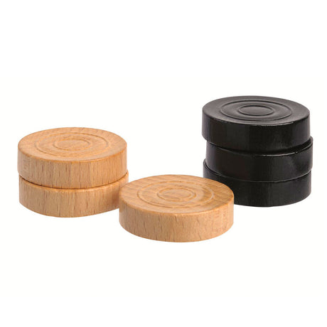 Dames géantes 1 damier en carton avec 40 dames en bois