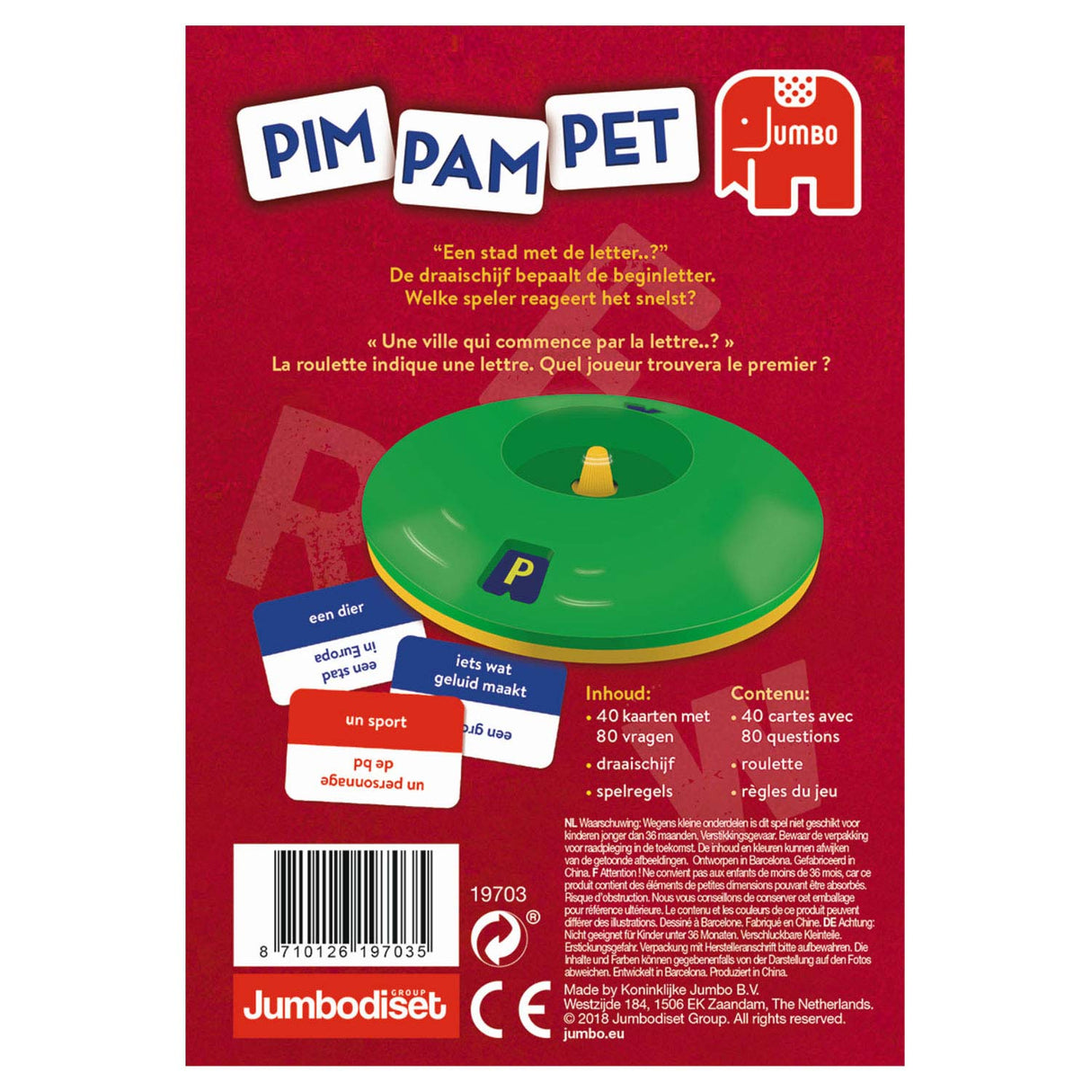 Jeu géant Pim Pam Pet