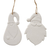 Boltze home pendentif Père Noël melio porcelaine 10x0,5cm