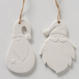 Boltze home pendentif Père Noël melio porcelaine 10x0,5cm