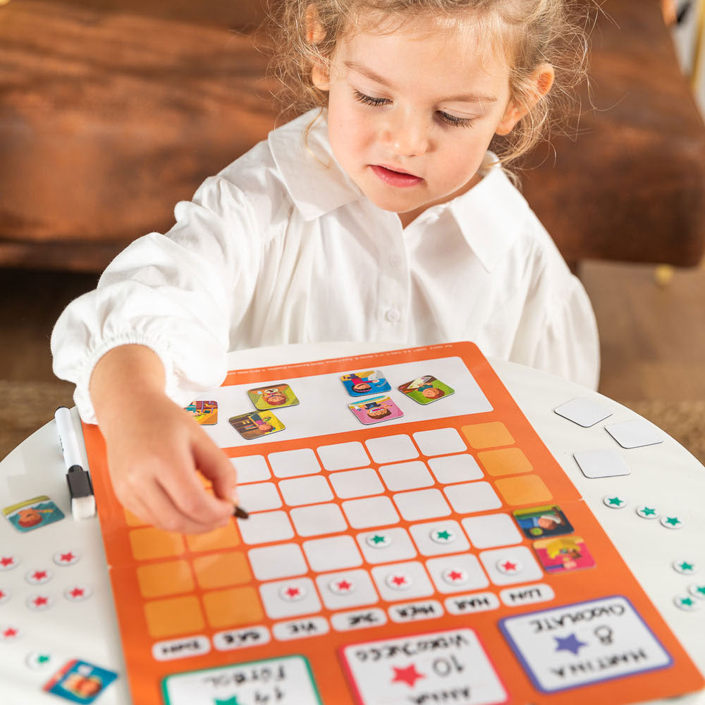 Jumbo j'apprends le jeu éducatif de la carte d'apprentissage