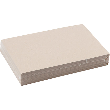 Carton recyclé Creativ company, a4, feuille 210x297 mm, 225 gr, gris marron, 125 feuilles 1 boîte