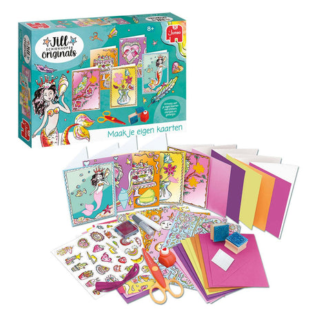 Jumbo - Jill Schirnhofer - fabriquez vos propres cartes - ensemble d'artisanat - cartes d'emballage artisanales 8 ans
