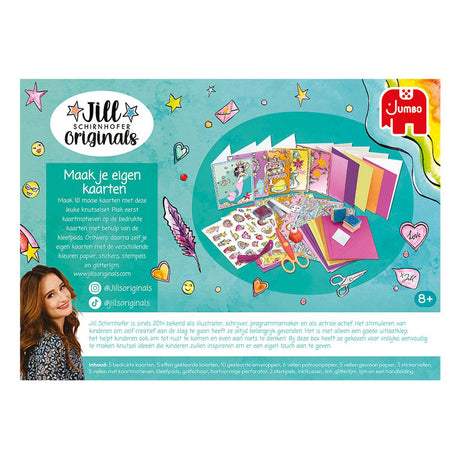 Jumbo - Jill Schirnhofer - fabriquez vos propres cartes - ensemble d'artisanat - cartes d'emballage artisanales 8 ans