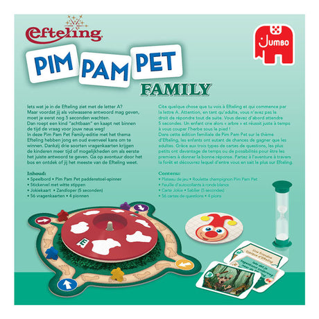 Famille d'animaux de compagnie géants Pim Pam Efteling