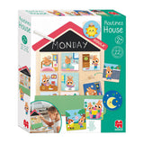 Jumbo Routines House Educational Wooden Game