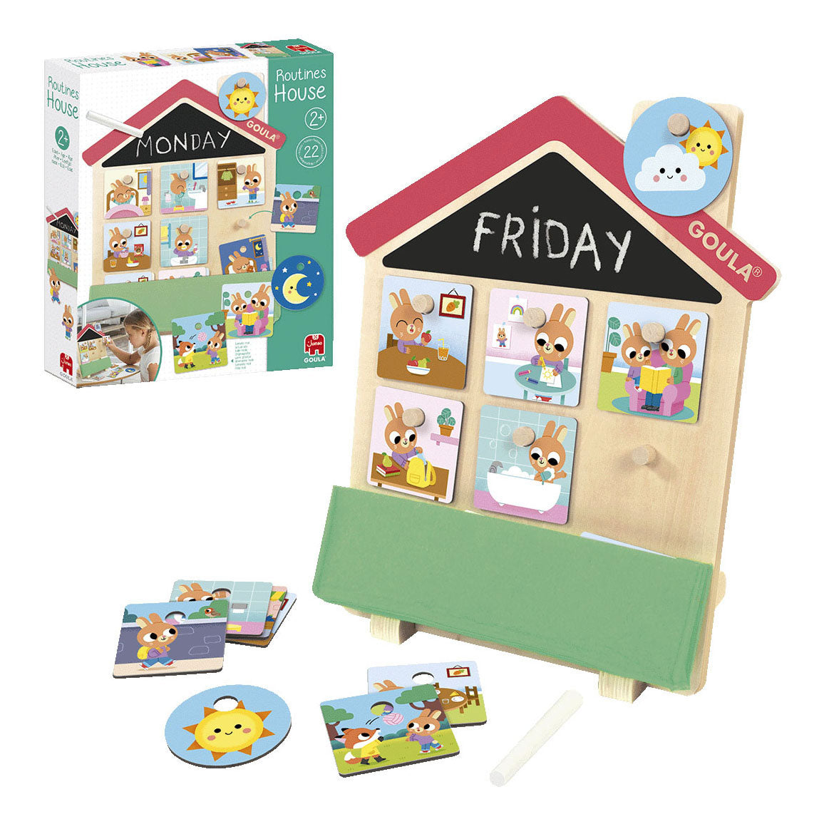 Jumbo Routines House Game éducatif en bois