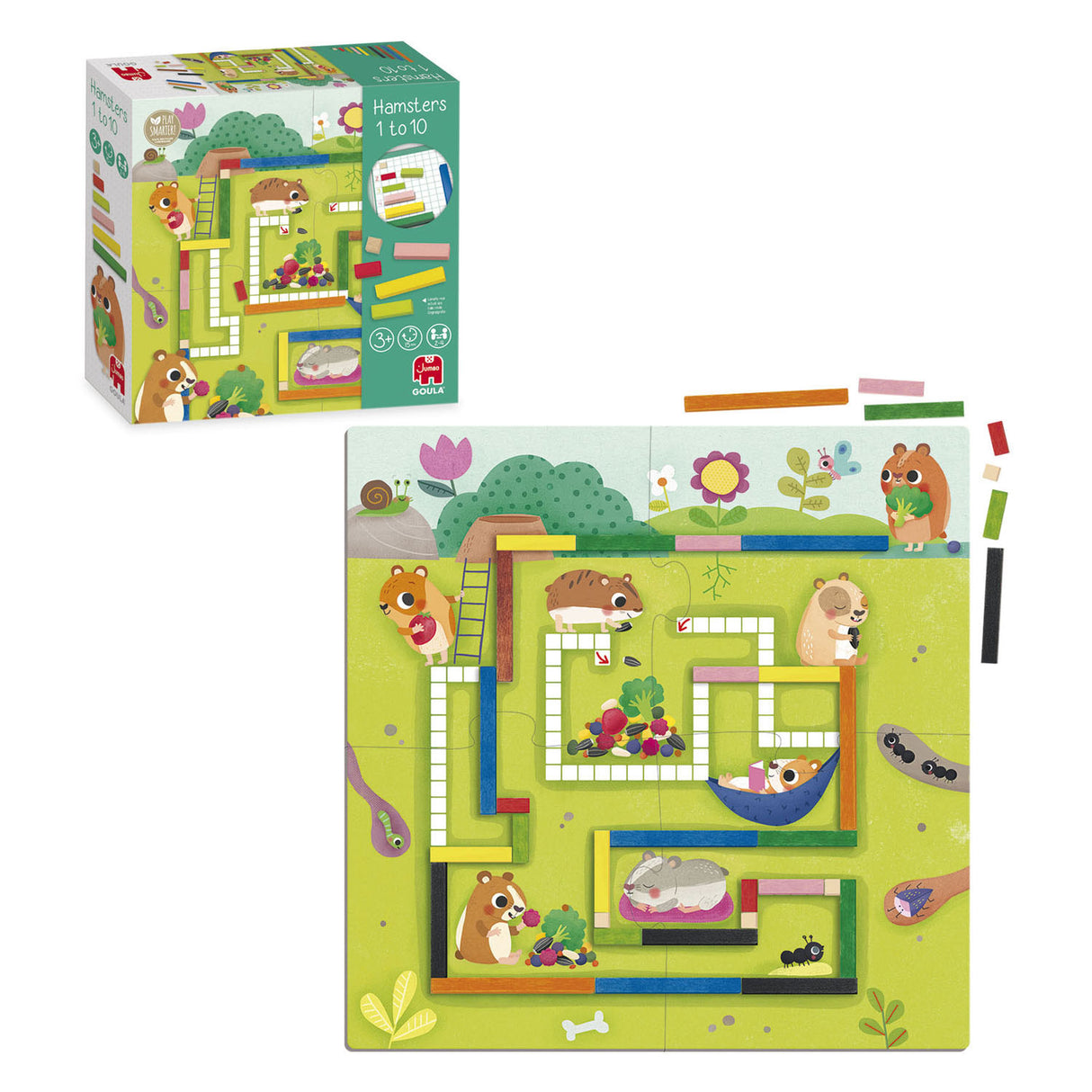 Jumbo Goula Hamsters de 1 a 10 Juego de cálculo educativo