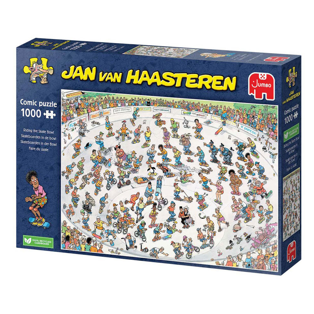 Puzzle Jan van Haasteren - skateboard dans le bol, 1000 pcs.