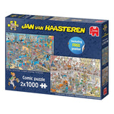 Jan van haasteren legpuzzel hoe je niet moet klussen, 2x1000st.